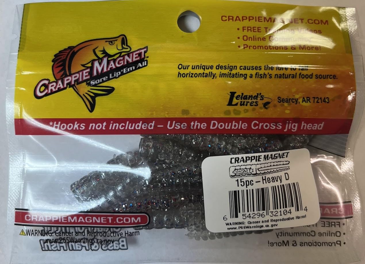 Leland Lures Crappie Magnet 15-piece body pack offers versatile color options