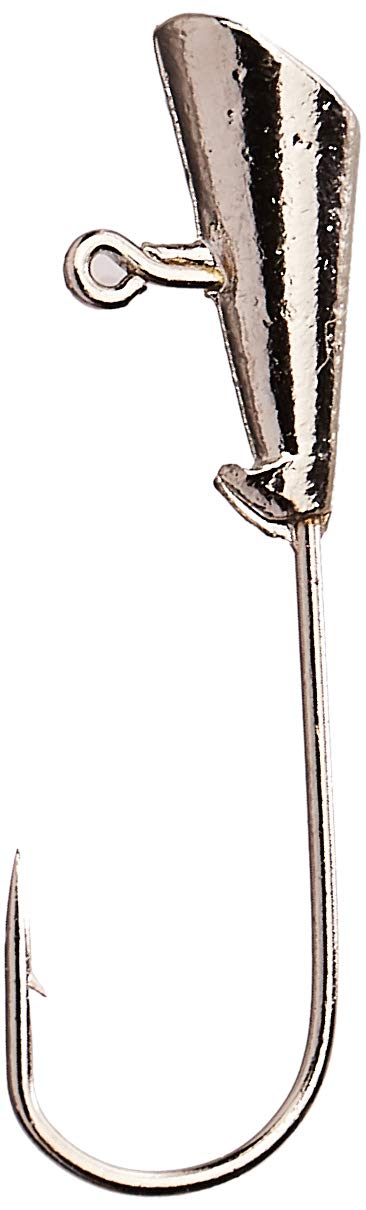 Leland Lures Crappie Magnet Nickel 87518 jig head, ideal for shallow ponds and crappie jigging
