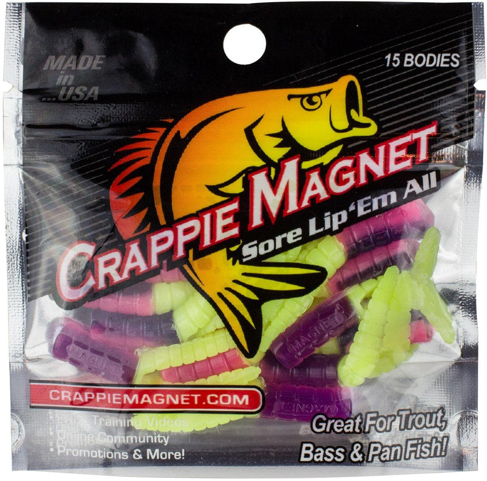 Iland Lures glow pop soft plastics improve night crappie fishing.