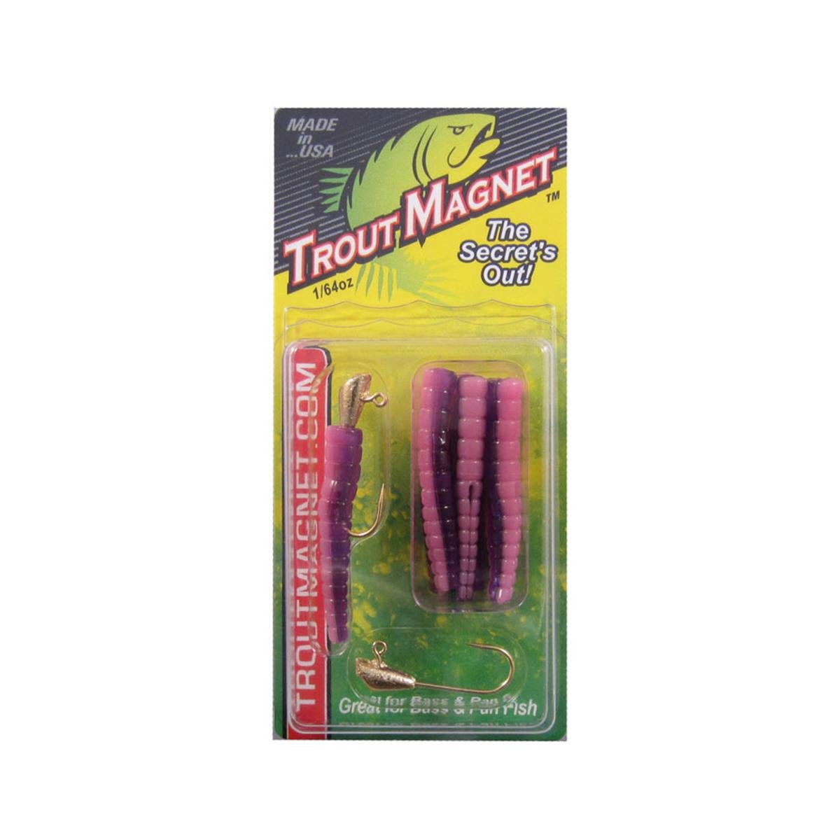 Leland Lures Trout Magnet Pack Purple Haze illustrating natural downstream drift for trout