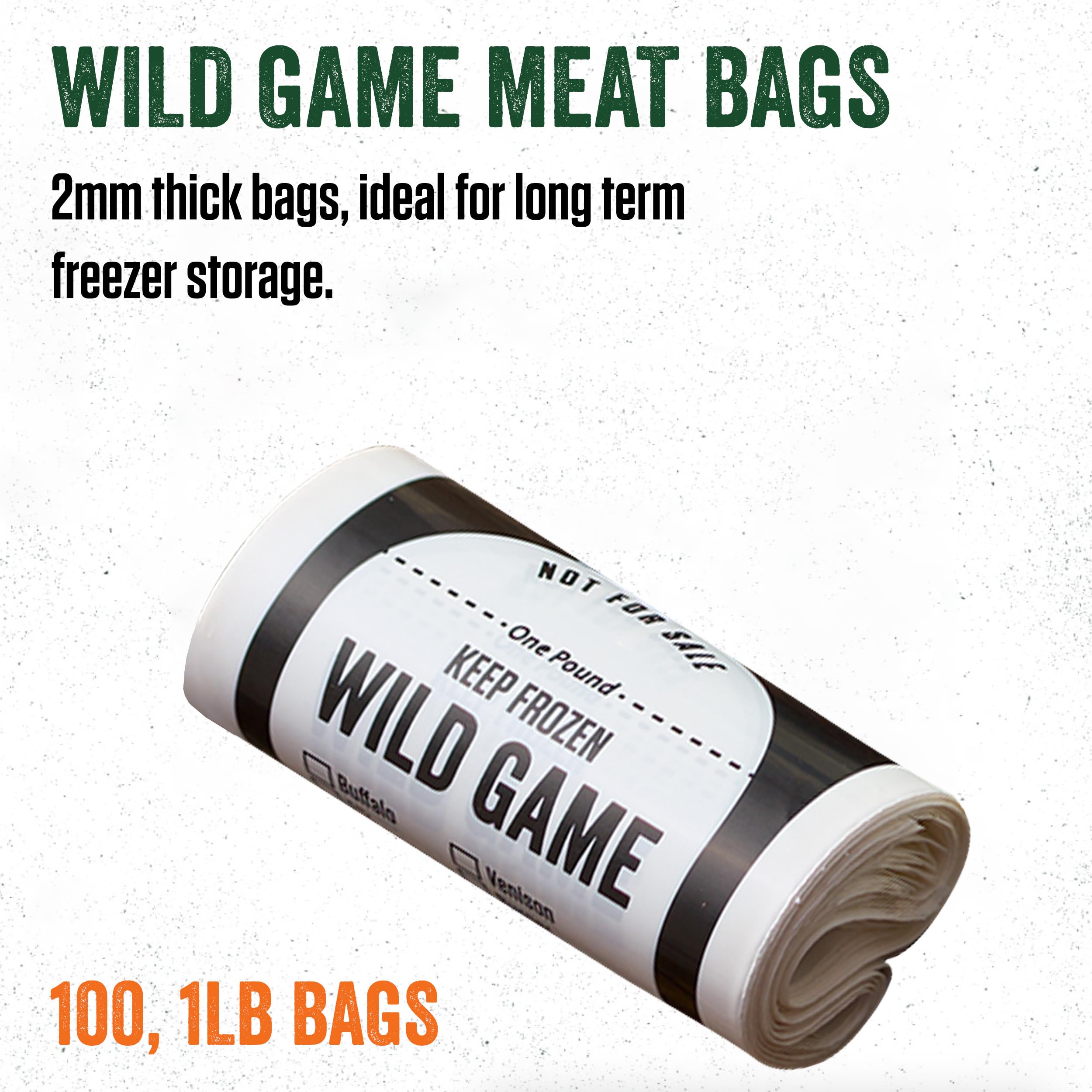 LEM Wild Game Bags bottom gusset shows expanded capacity for larger portions.
