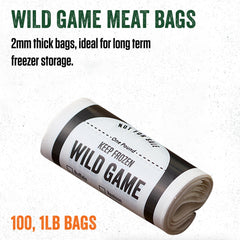 LEM Wild Game Bags bottom gusset shows expanded capacity for larger portions.