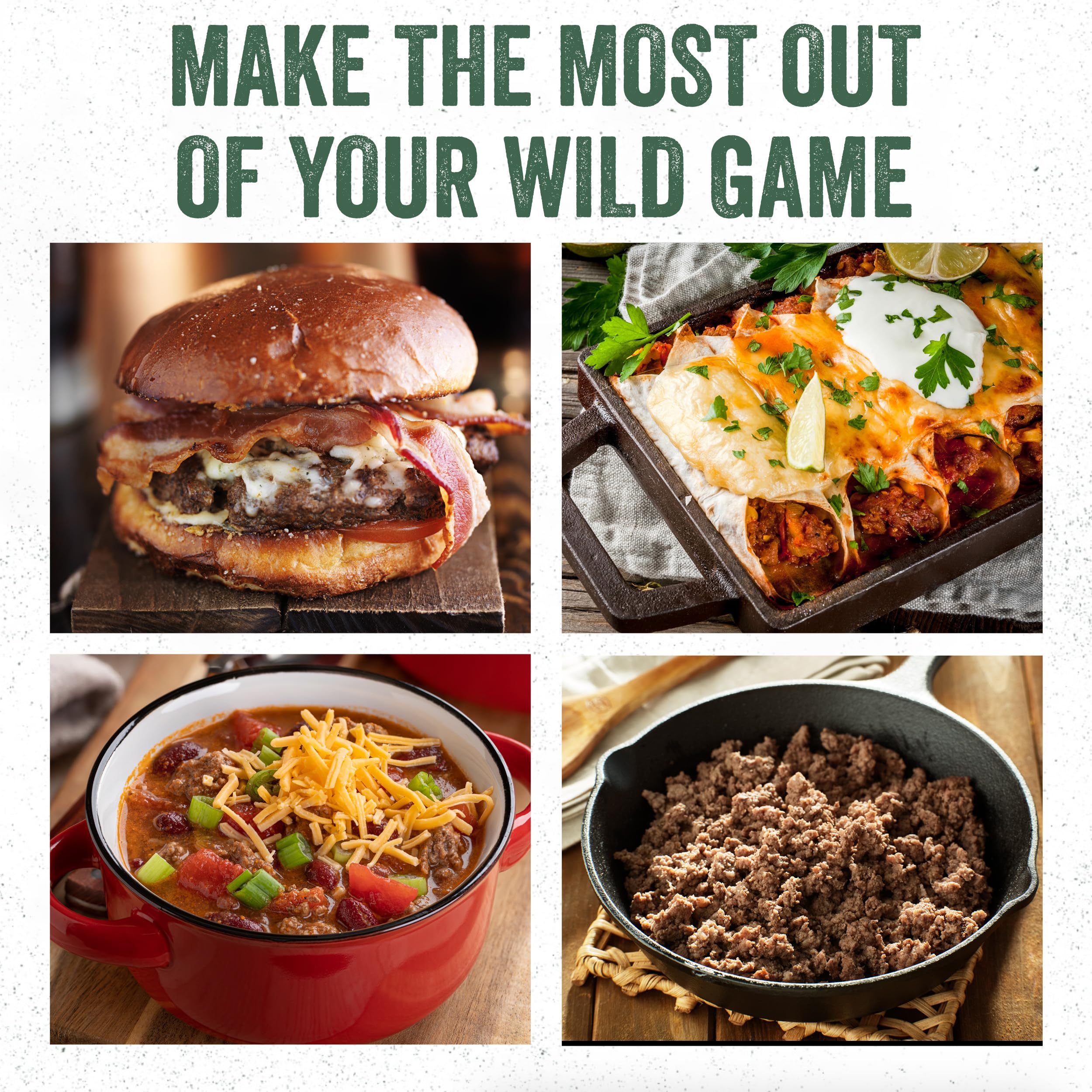 LEM Wild Game Bags stack neatly to optimize freezer space.