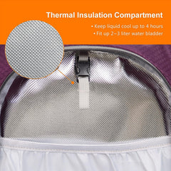 Lemuvlt hiking daypack 15L honeycomb back panel for breathable comfort.