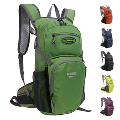 Lemuvlt Hiking Daypack15L olive front view showcasing compact design for day trips