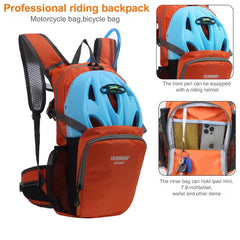 Lemuvlt Small Hiking Daypack 15L back panel offers breathable comfort on hot days