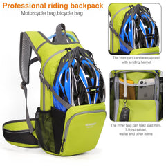 Lemuvlt small hiking daypack 15L waist-strap pockets ideal for quick access to essentials.
