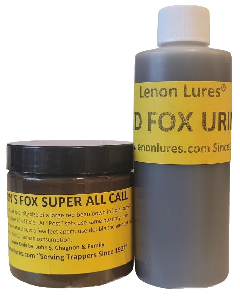 Lenon Lures Fox Trappers Special lure bottle emitting scent to attract foxes for sets