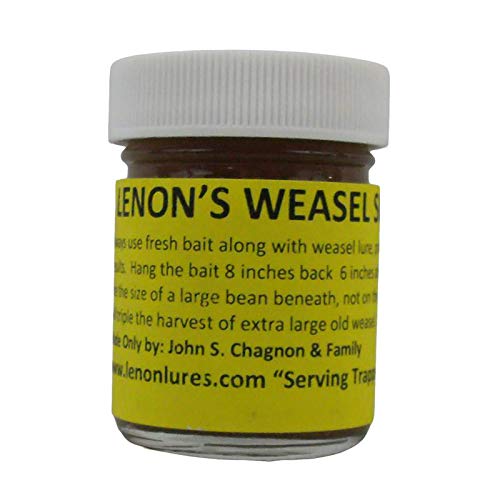 Lenon's Weasel Super All Call Lure, 1 oz jar, attracts weasels and mink