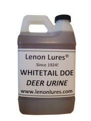 Lenon Lures Whitetail Doe Urine Half Gallon, scent lure to attract deer