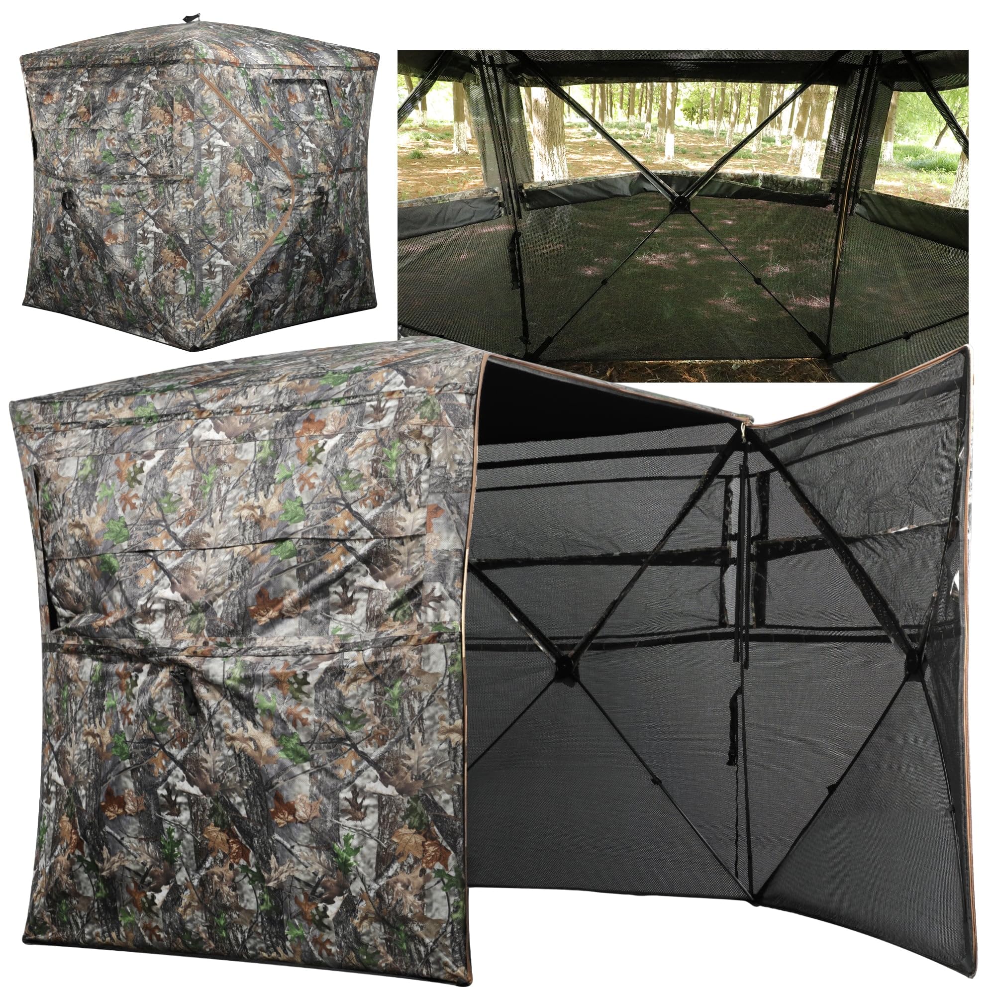 Lenotos hunting blind 270° view boosts concealment in varied terrain.
