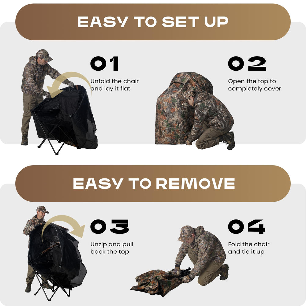 Lenotos hunting blind cup holder keeps beverages accessible in the field.