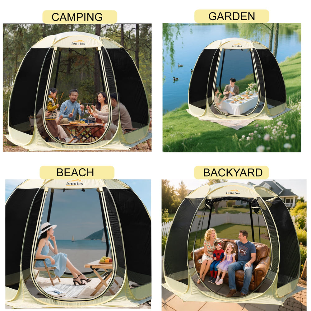 Lenotos mosquito netting closeup highlights breathable bug protection and clear visibility.
