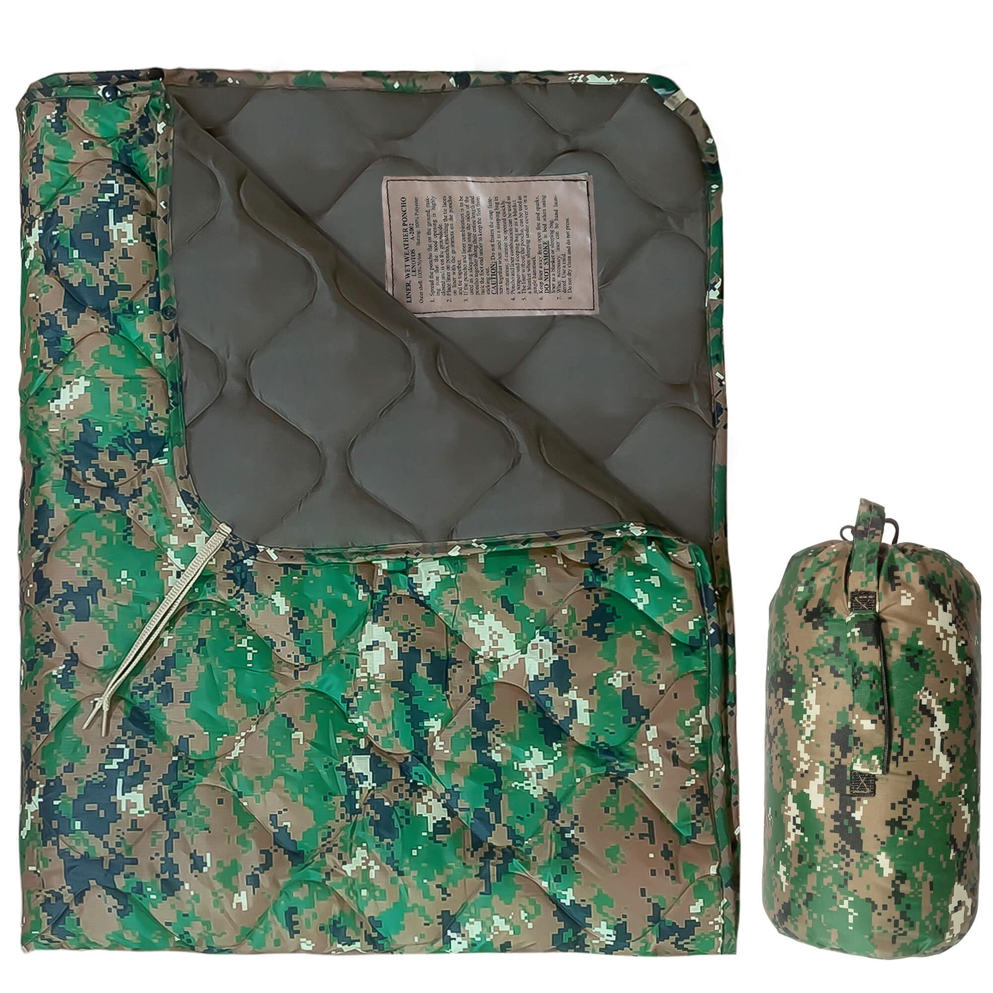 Lenotos Woobie Blanket Marpat folded for compact warmth during outdoor adventures.