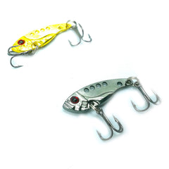 LENPABY 8pcs small metal vib fishing lure - floating and diving crankbait close-up