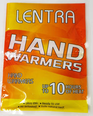 LENTRA hand warmers in gloves ready to use for chilly activities.