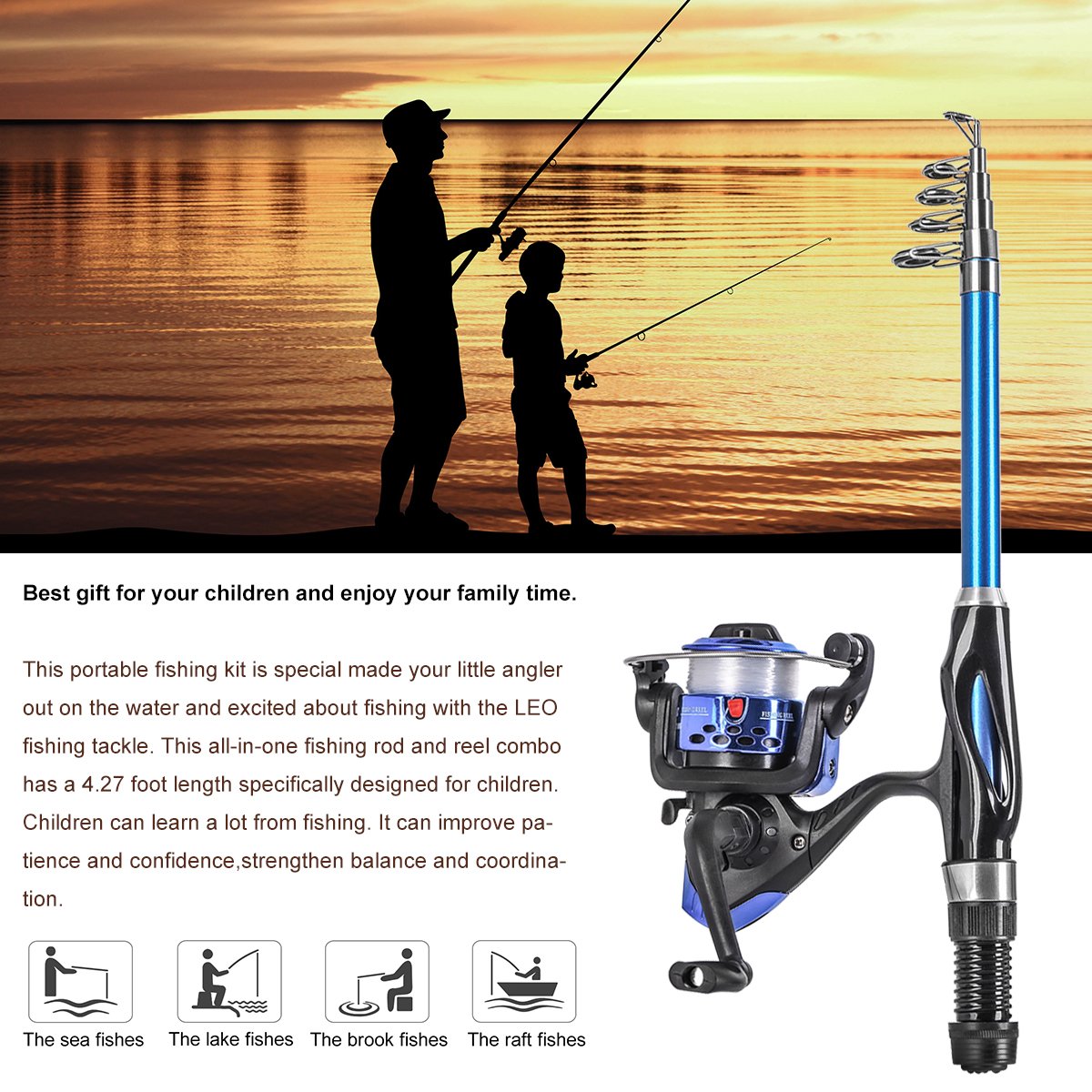 Sealed bearings and corrosion-proof fishing reel