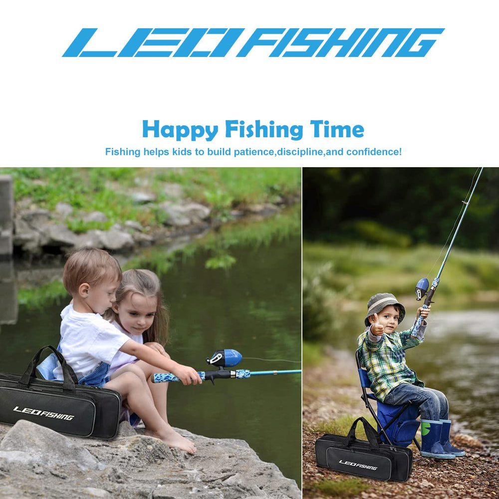 LEOFISHING Travel carry bag keeps gear organized for trips and outings.
