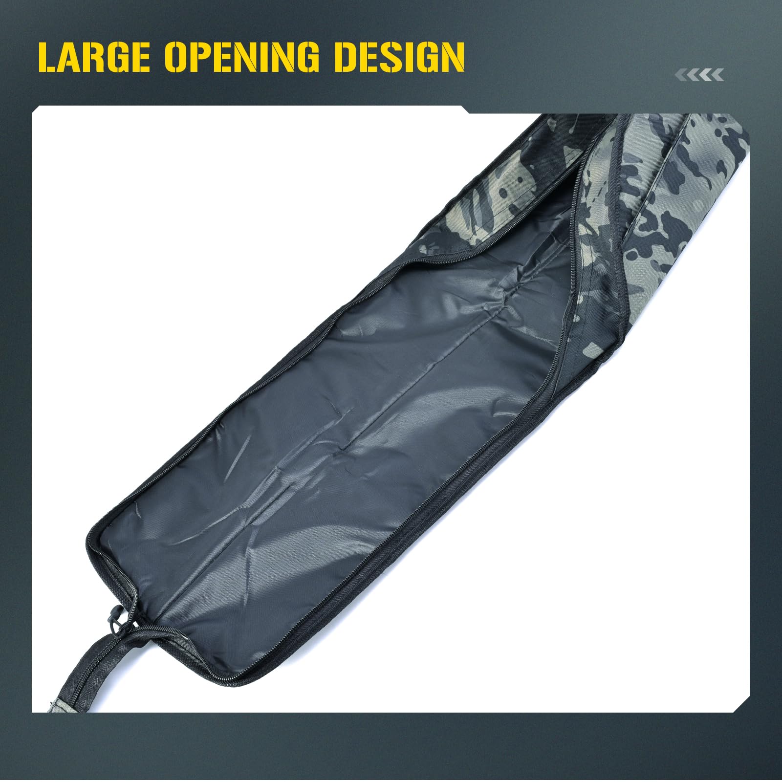 Durable nylon exterior with cushioned interior protection