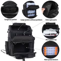 Back view showing air-mesh ventilated back panel and padded straps