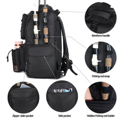 40L capacity with 15 pockets for gear organization