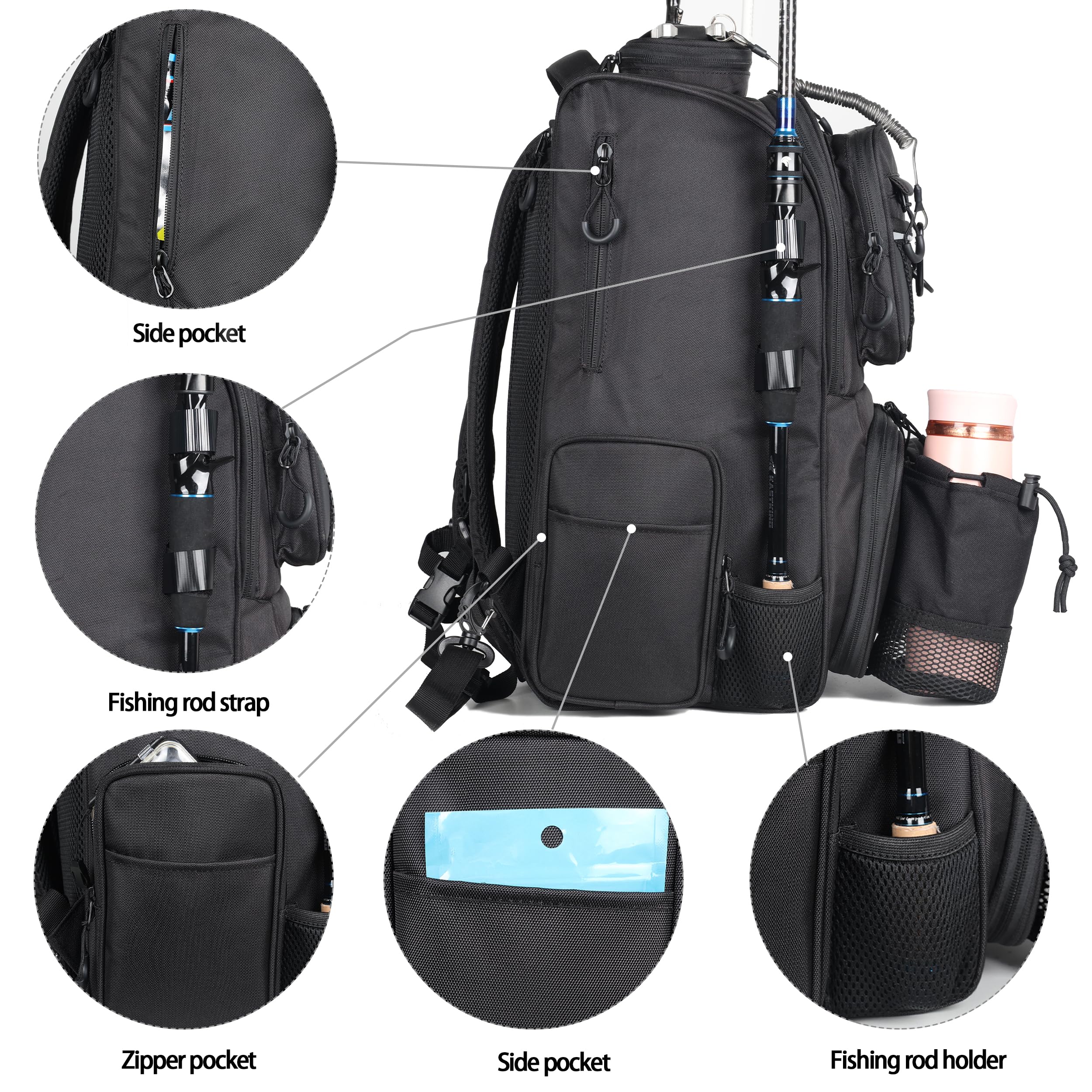 Durable water-resistant 900D Oxford fabric exterior