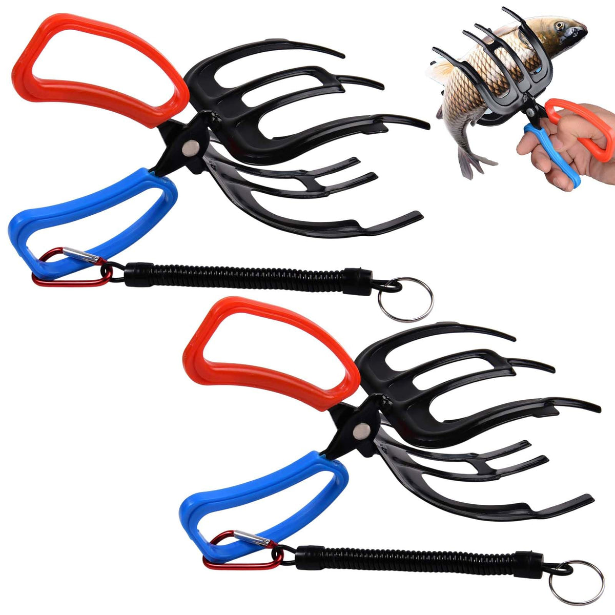 LEONTOOL 3-claw fish gripper front view for secure catch