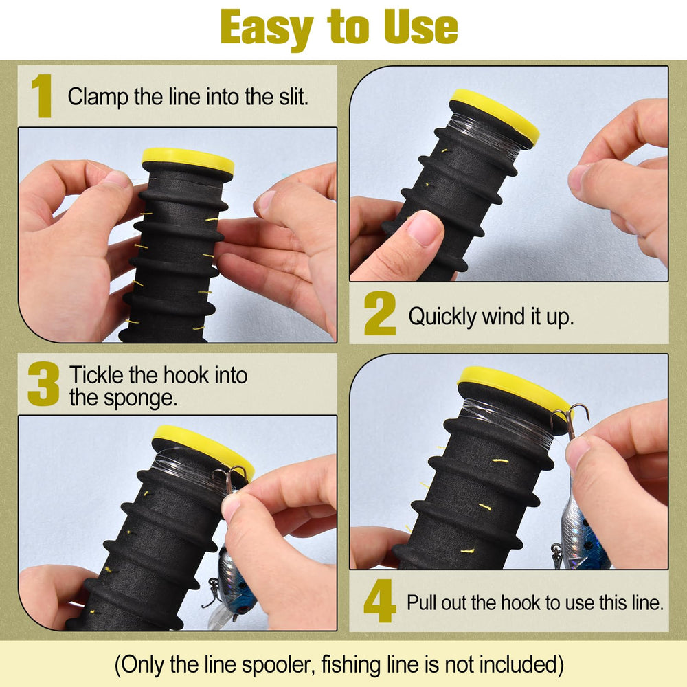 LEONTOOL anti-tangle slot design keeps each line separate during winding