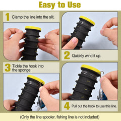 LEONTOOL anti-tangle slot design keeps each line separate during winding