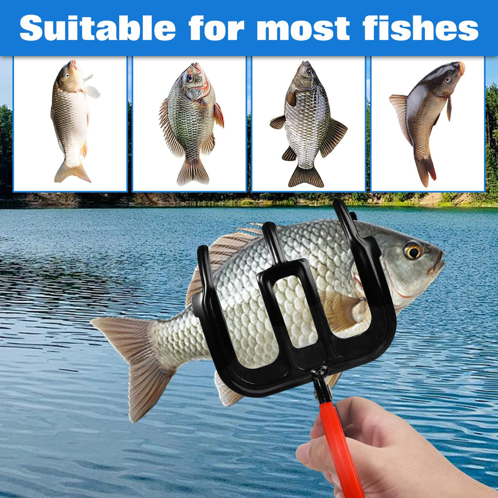 LEONTOOL in-use grip on freshwater fish for safer handling