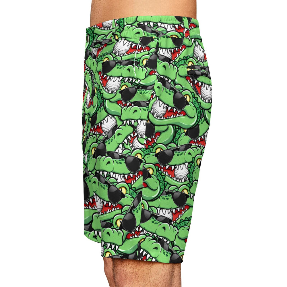 LEOPOM Alligator shorts showcasing quick-dry performance for warm rounds.