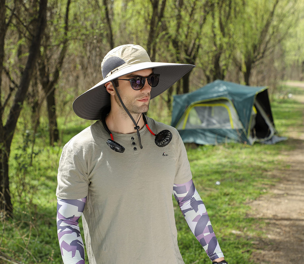 Leotruny hat showing adjustable chin strap for windy conditions