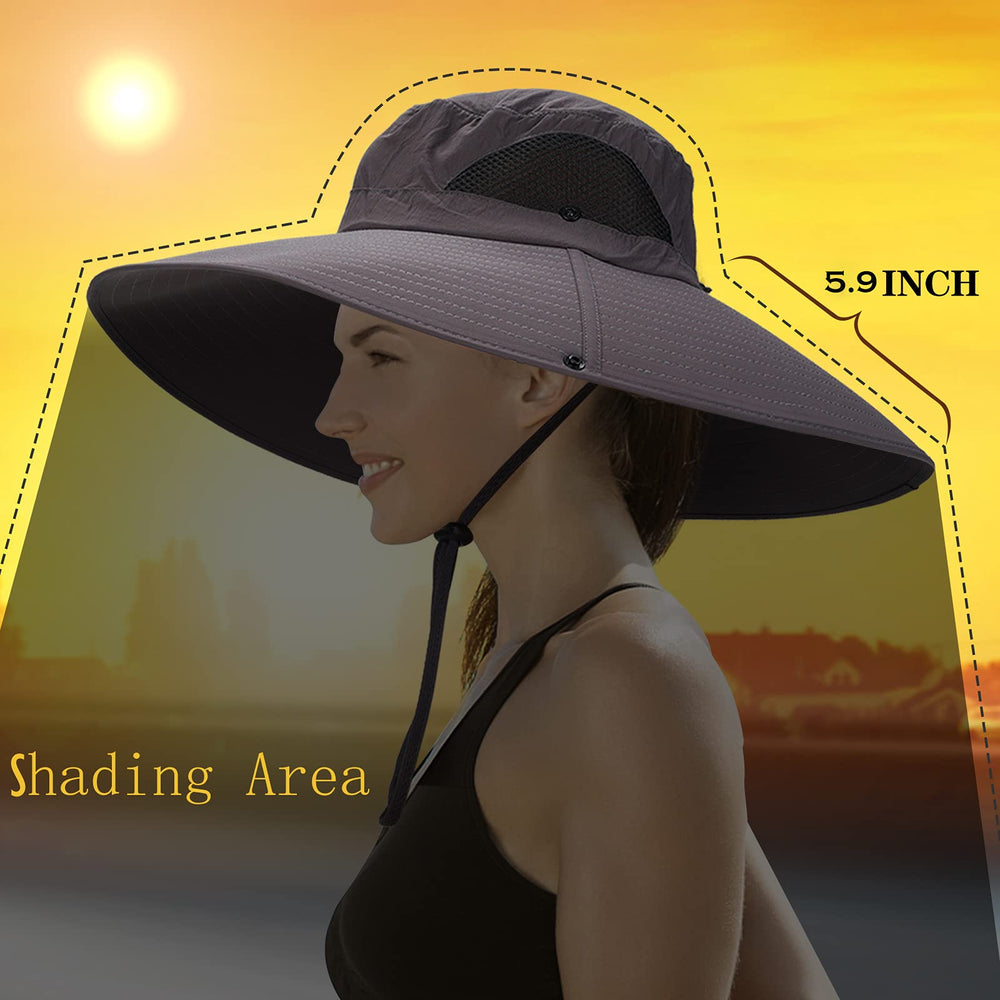 Leotruny breathable polyester hat promotes airflow for hot-weather hikes.