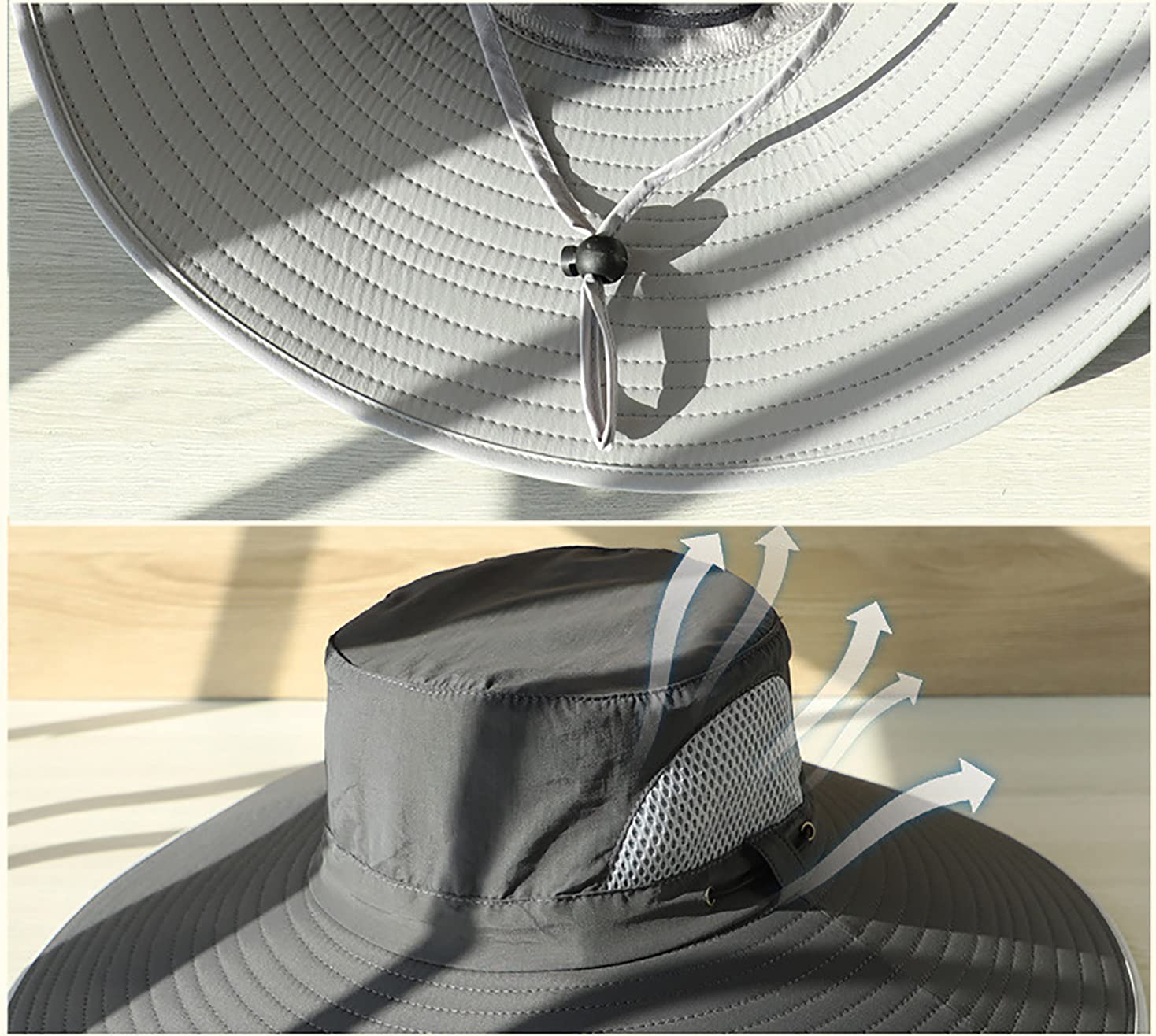 Leotruny mesh-lined crown enhances ventilation and cooling