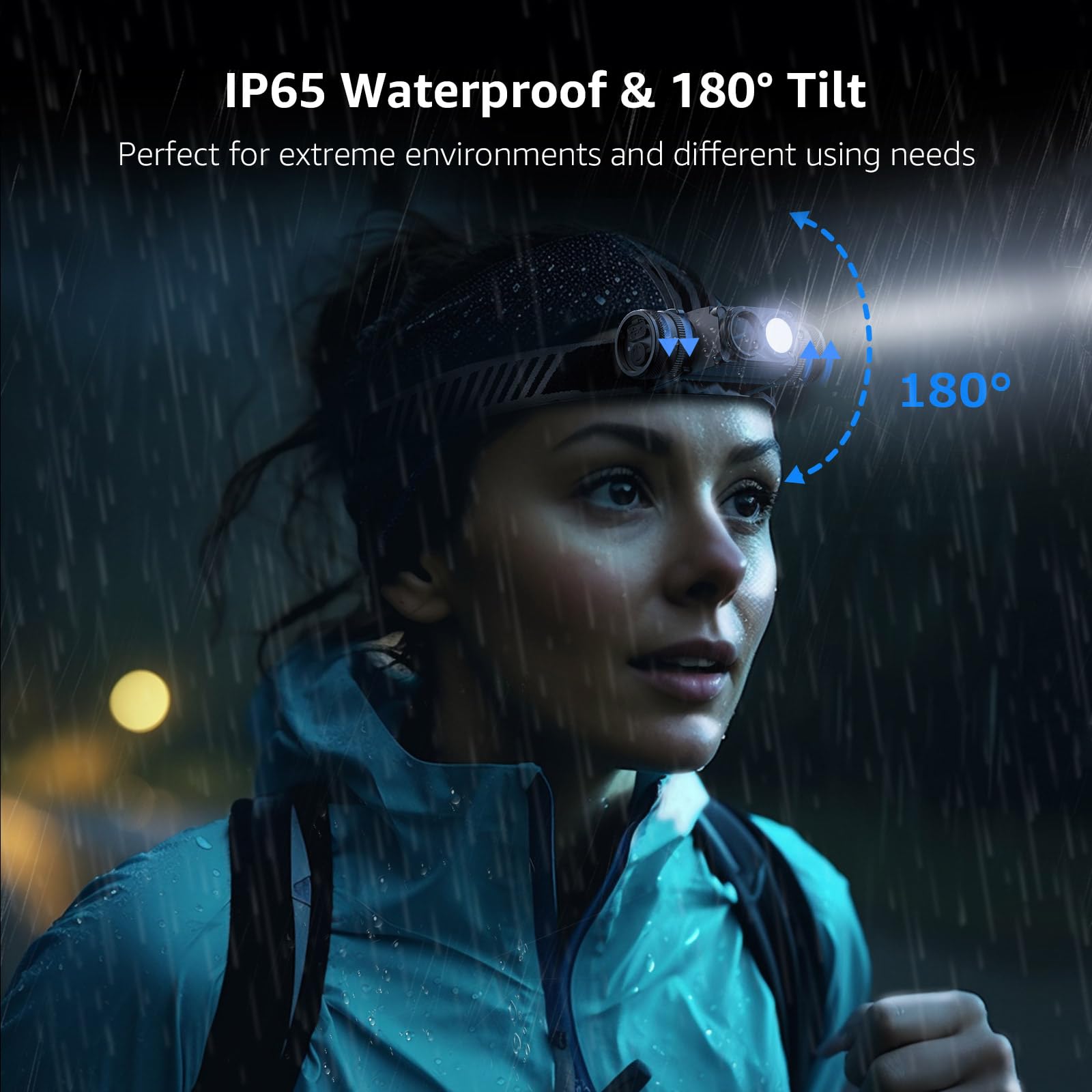 Lepro headlamp ultra-bright 1000lm mode for night visibility