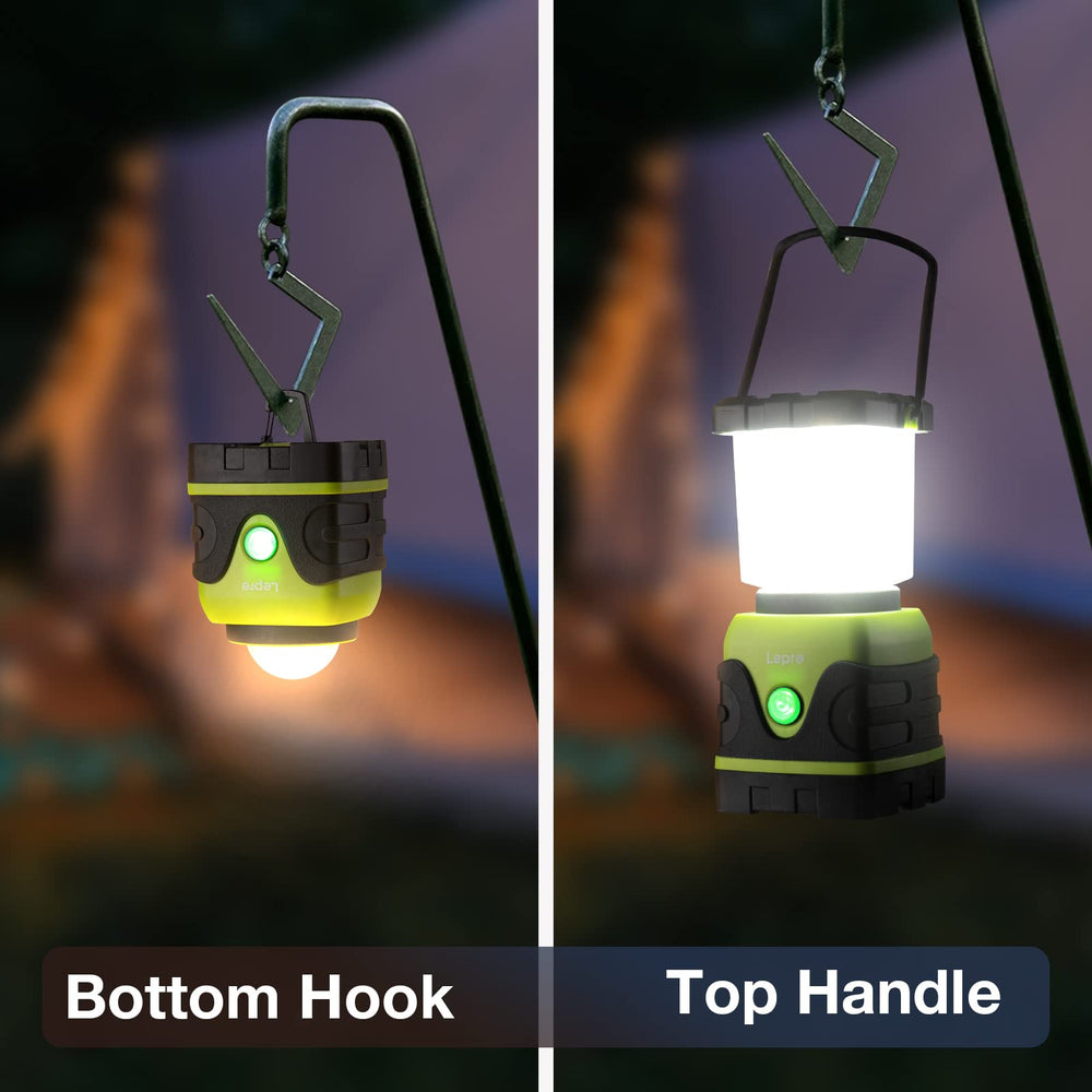Lepro lantern includes top and base hooks for versatile hanging