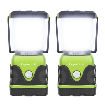 Lepro LE 1000LM lantern front view, providing reliable campsite illumination.