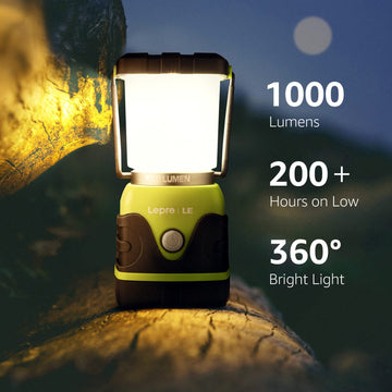 Lepro LE 1000LM lantern top handle for easy carrying.