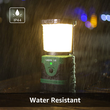 Lepro Lighting EVER lantern 360-degree beam for all-around visibility in any campsite.