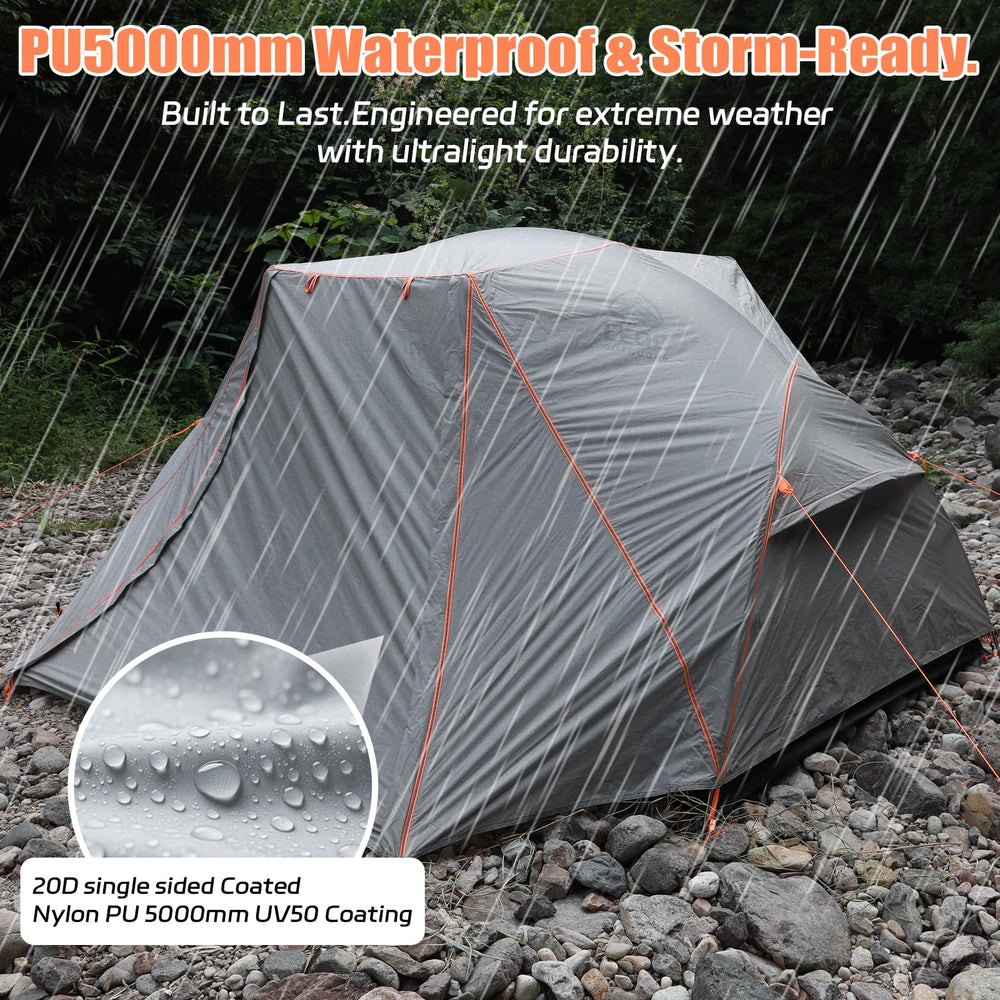 LEQC stable windproof tent inner mesh view for breathable comfort.