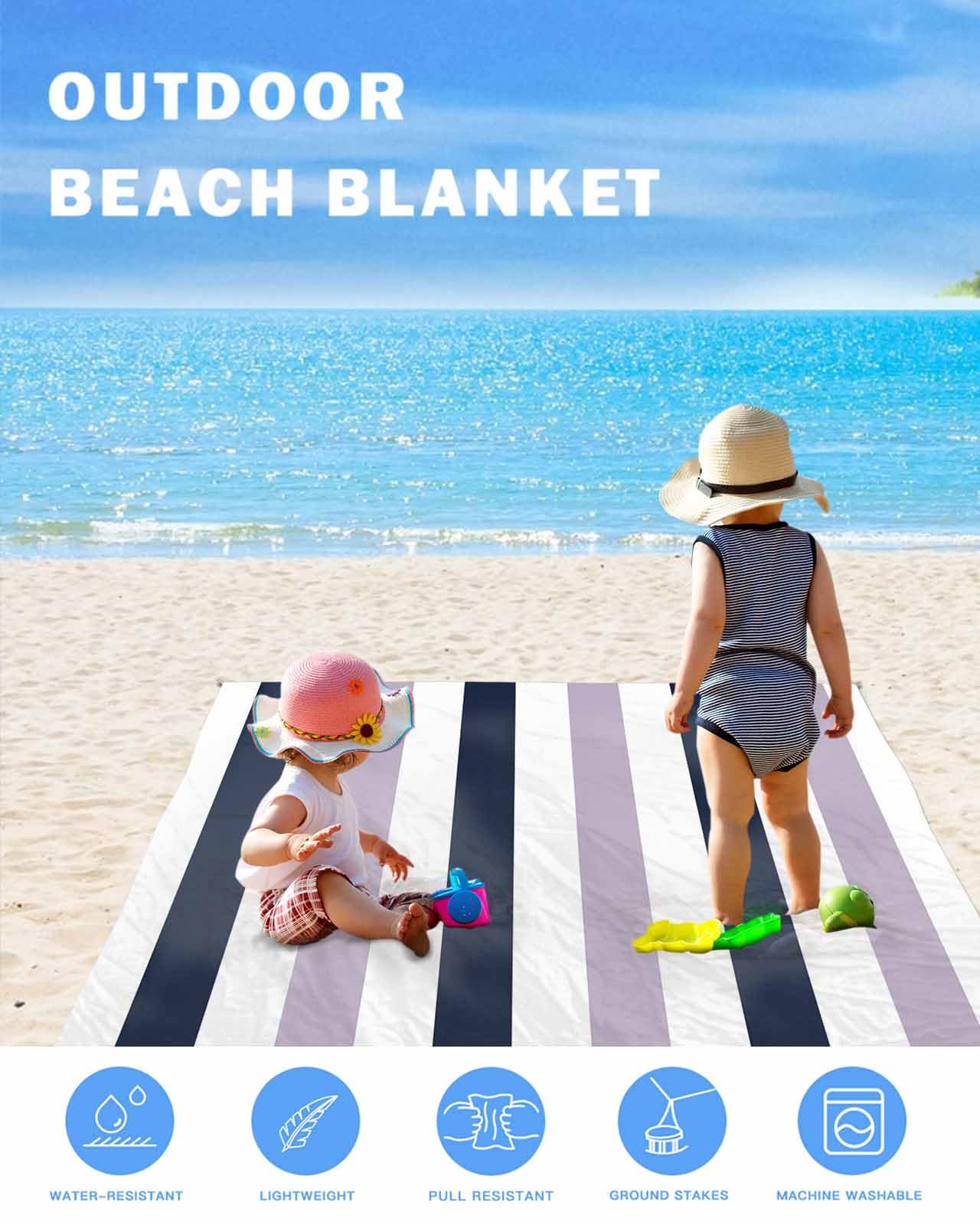 LEQIOLENNG Beach Blanket supports versatile use for picnics, beaches, and camping
