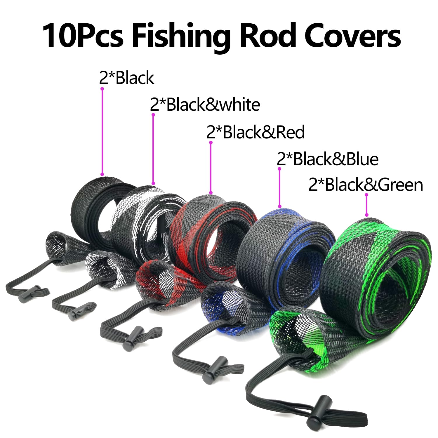 Rod sleeve with lanyard attachment for easy handling