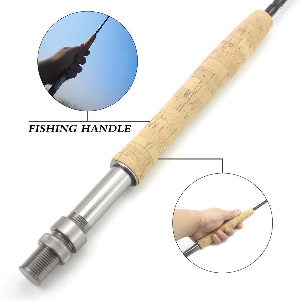 Lerutwis 7ft four-section fly rod with travel-ready design