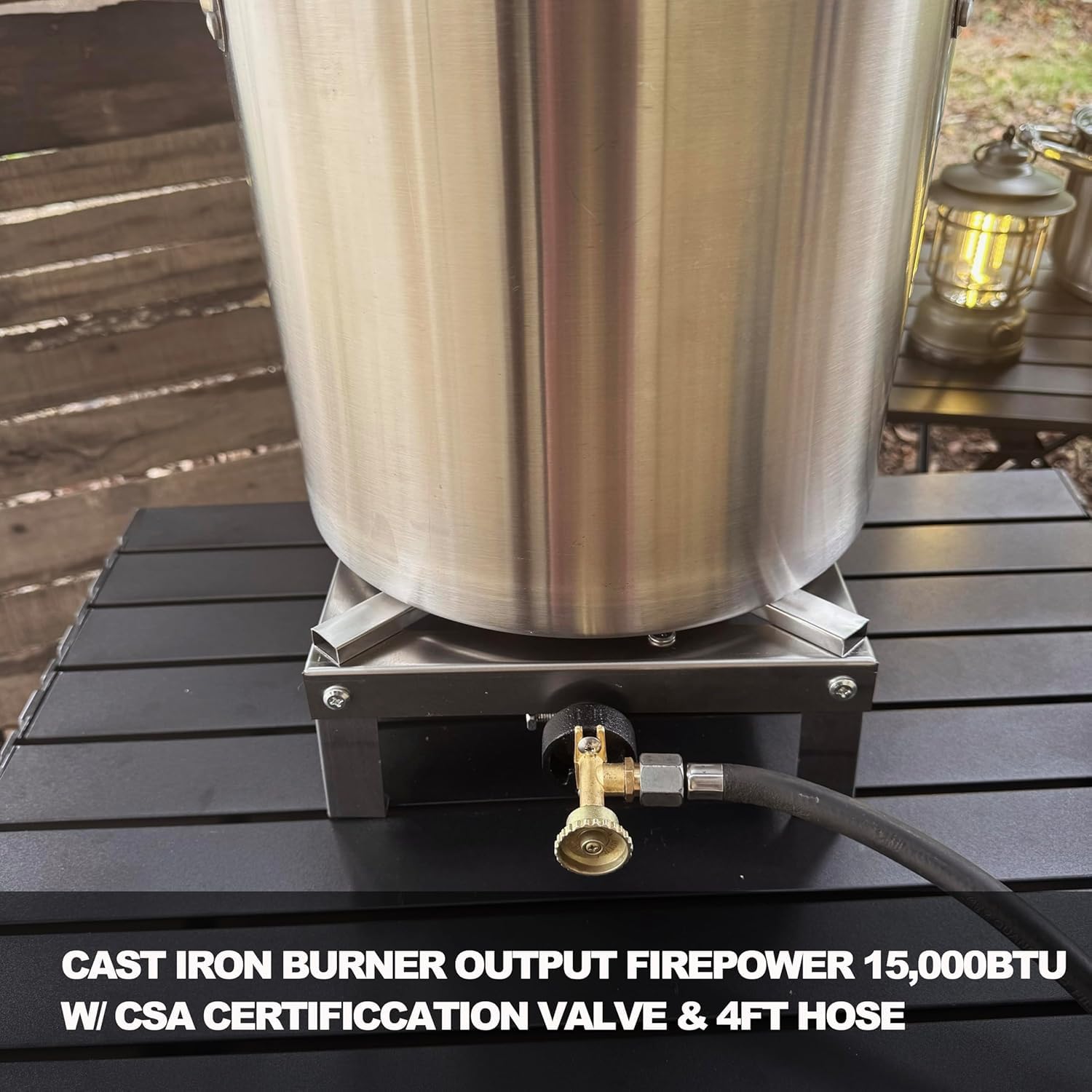 LetFeng portable camping stove image emphasizes compact design for easy transport.