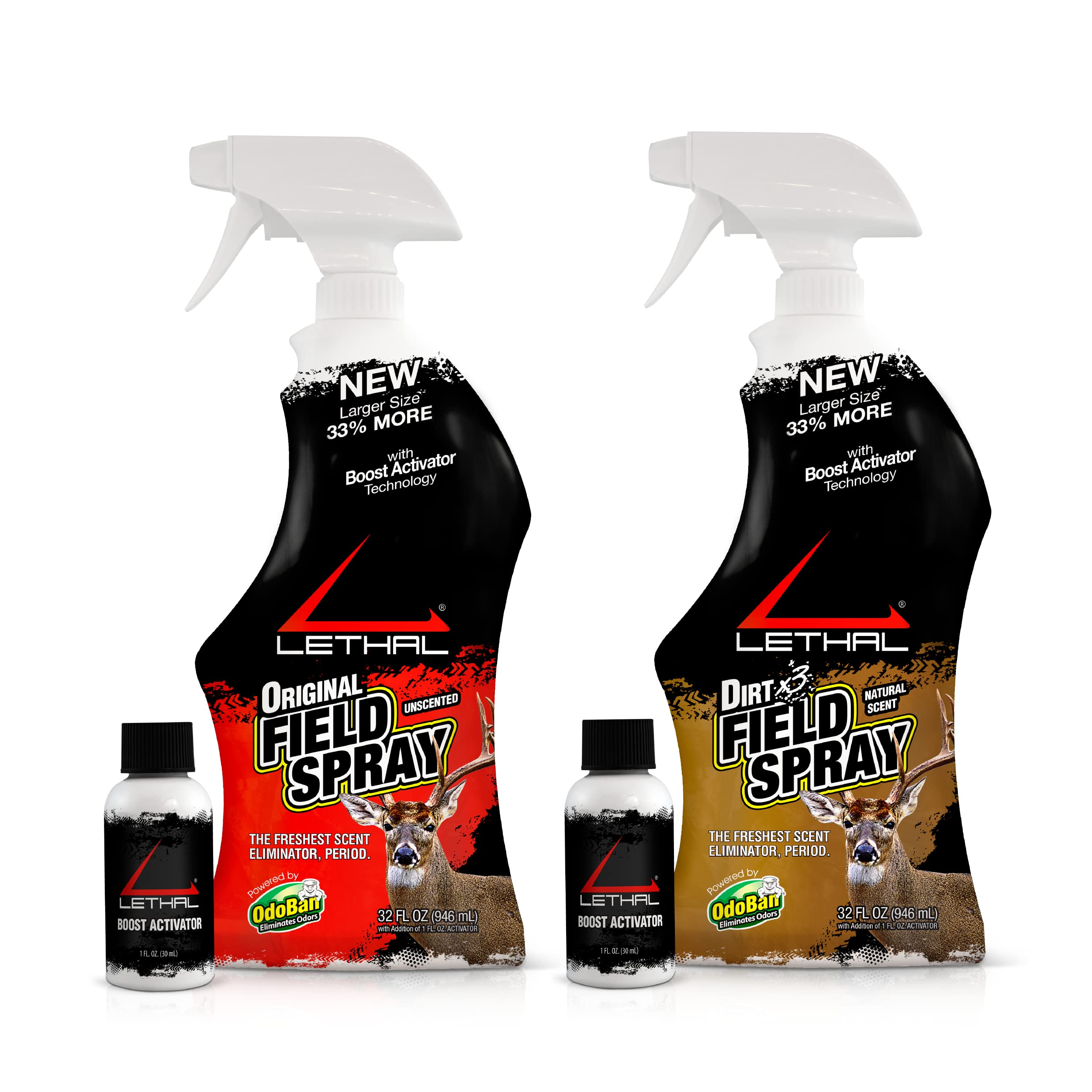 LETHAL Original Field Spray bottle 32oz for scent control on hunting gear