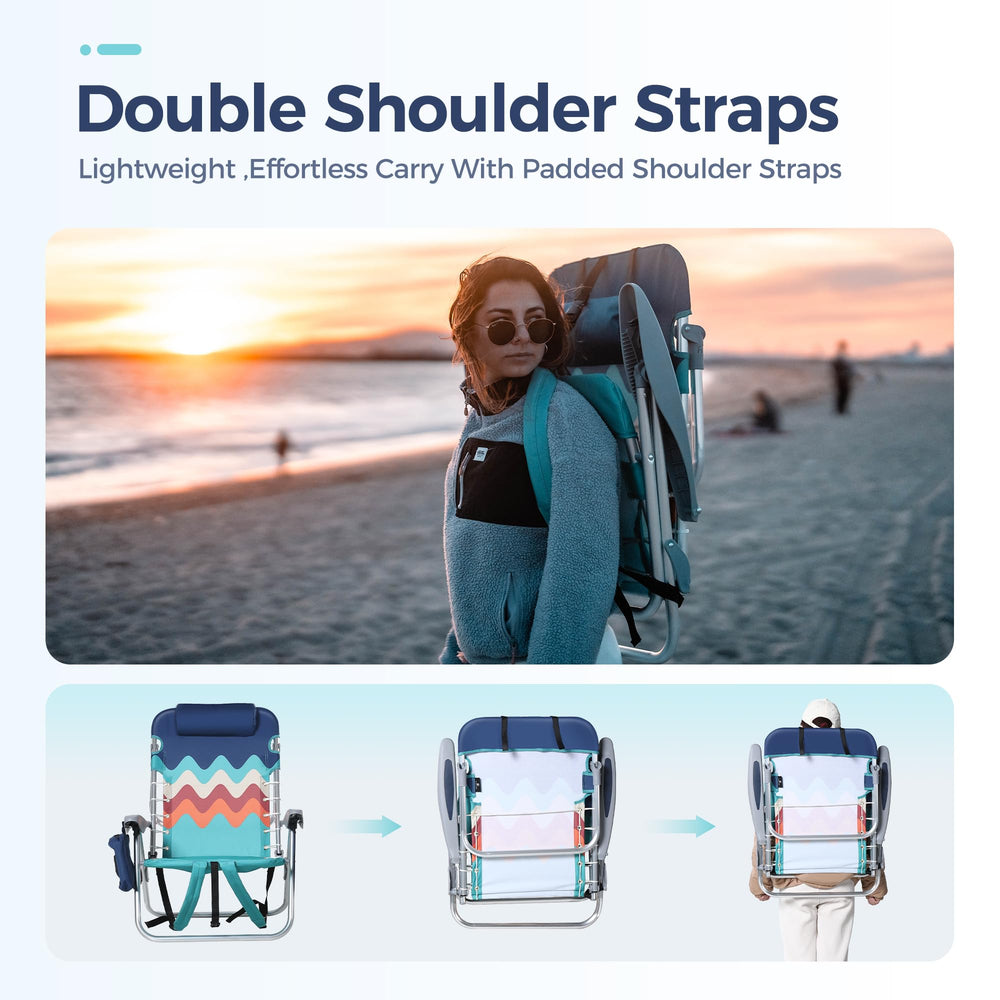 LET'S CAMP Chair side pouch storage keeps essentials within reach.