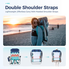 LET'S CAMP Chair side pouch storage keeps essentials within reach.