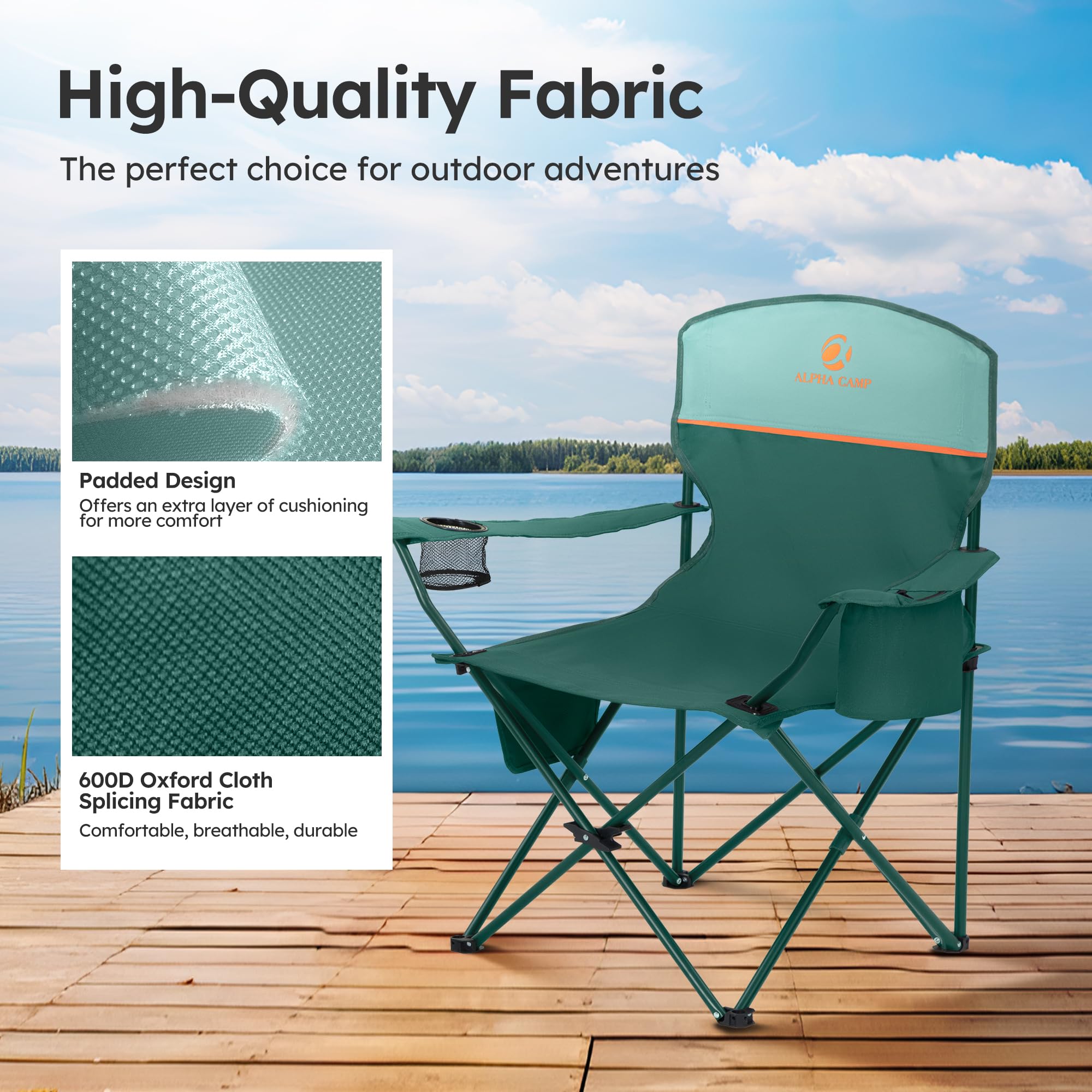 LET'S CAMP carry bag makes transport and storage simple for outdoor trips.