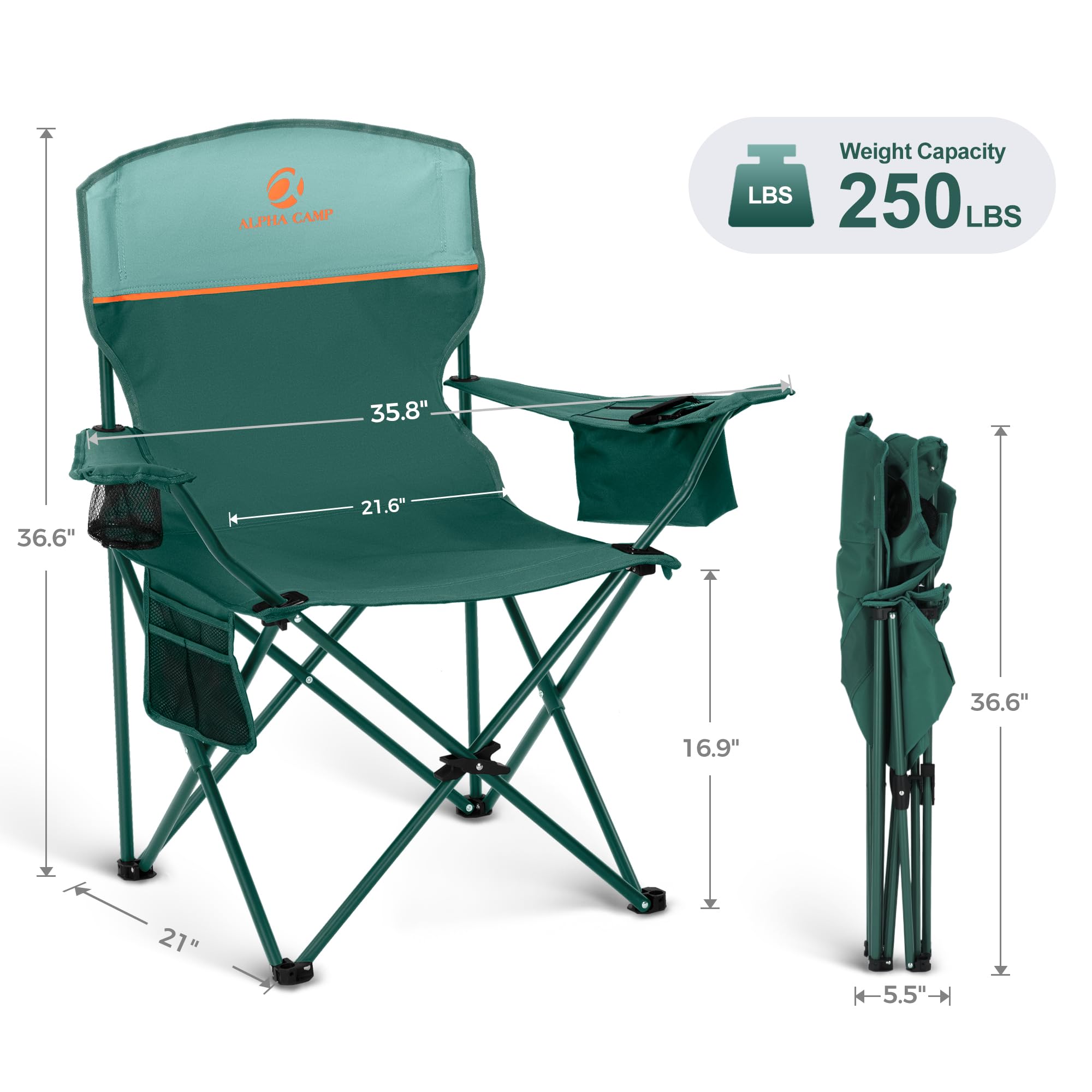 LET'S CAMP side pocket detail stores phone and keys for easy access.