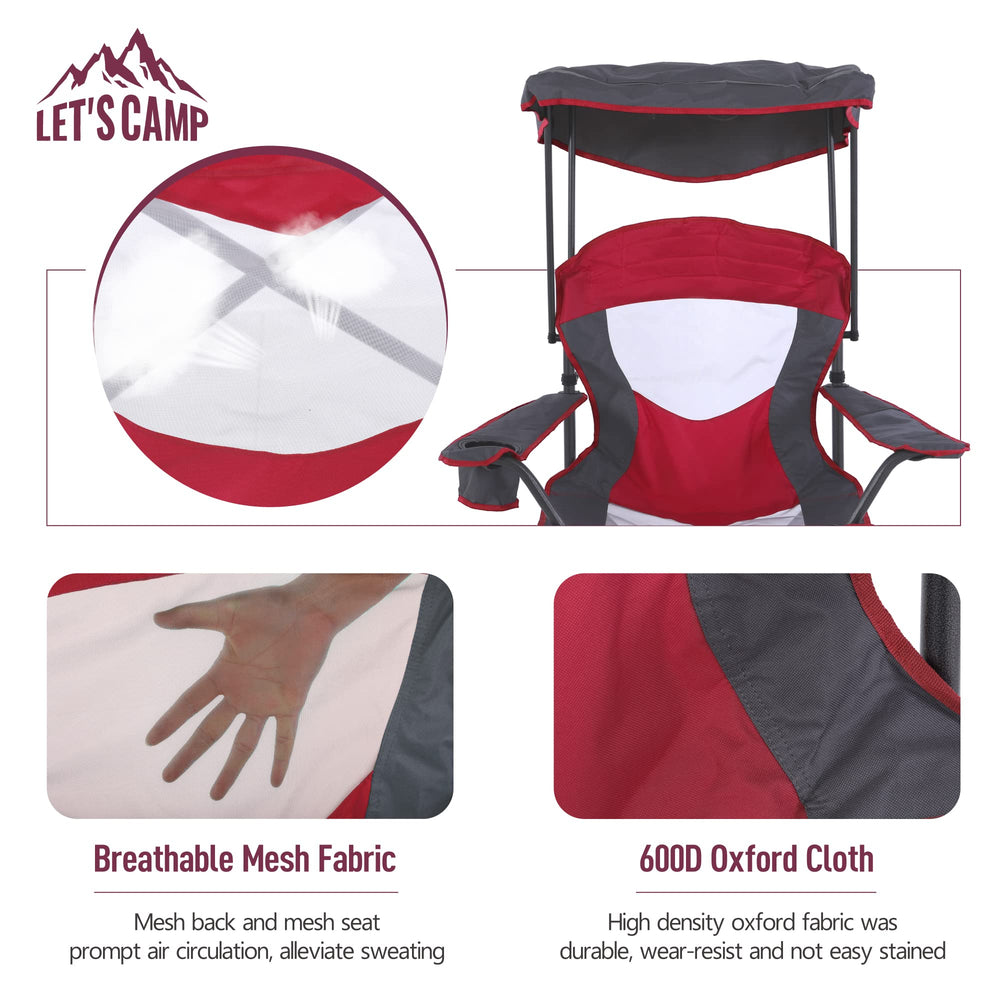 LET'S CAMP carry bag enables easy transport and storage